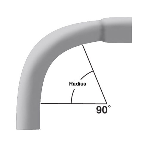 4 in. x 90-Degree x 24 in. Radius Bell End Schedule 40 Special Radius Elbow