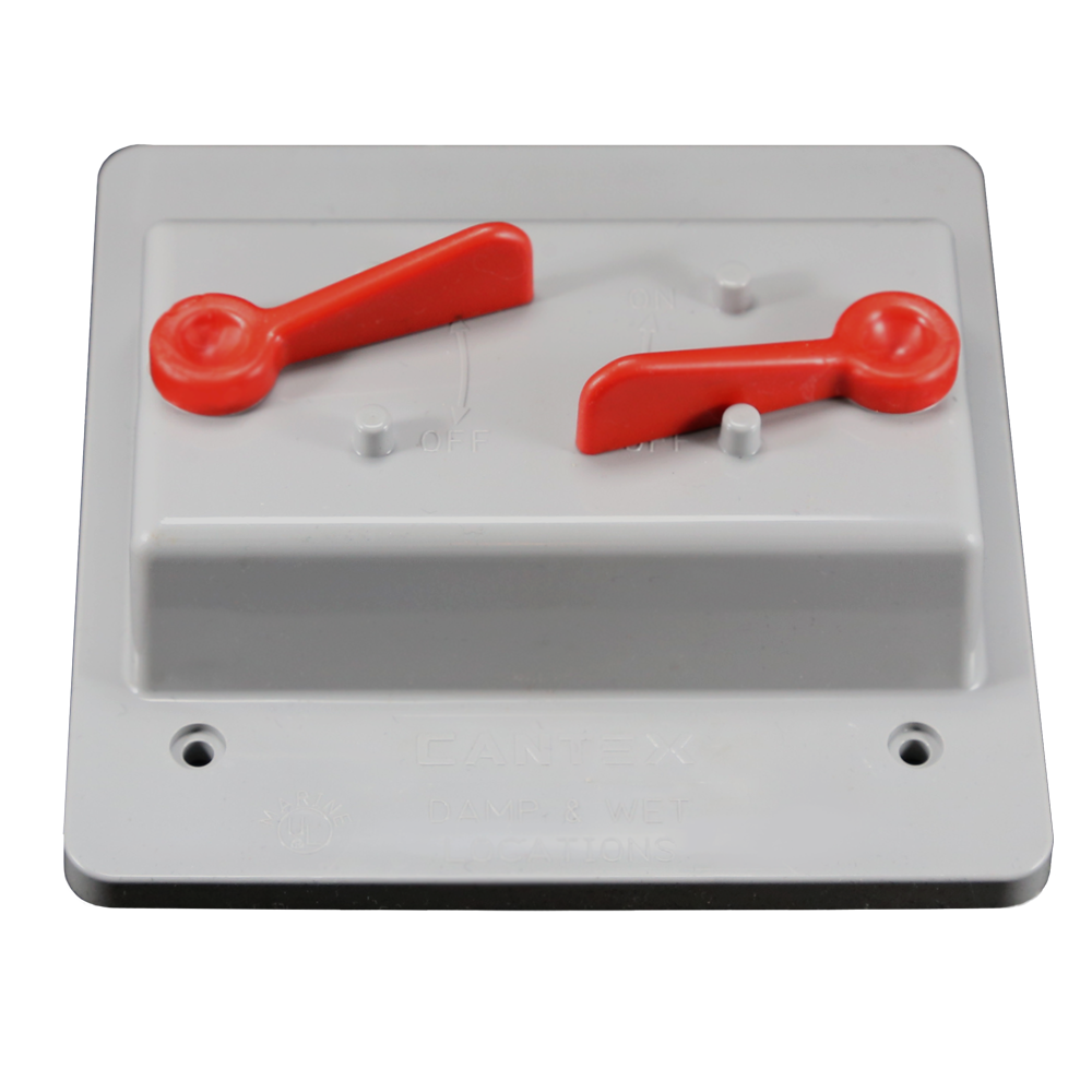 2-Gang Weatherproof Toggle Switch Cover
